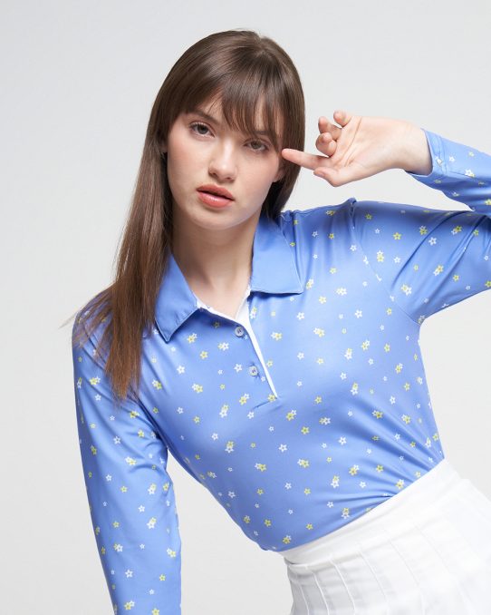 Svingolf Spring Polo Baju Golf Wanita (Dust Purple)