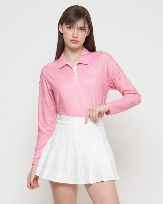 Svingolf Nodes Polo Baju Golf Wanita (Dust Pink)