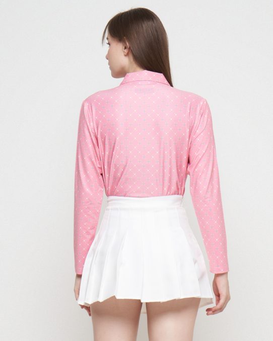 Svingolf Nodes Polo Baju Golf Wanita (Dust Pink)