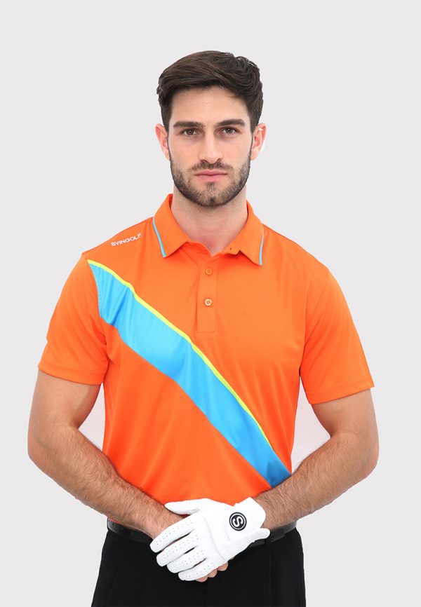 Edd polo a Svingolf Edd Polo Baju Golf Pria - Orange