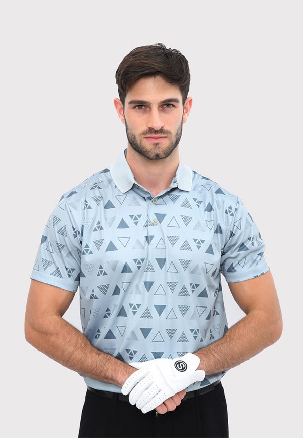 Svingolf Link Polo Baju Golf Pria - Grey