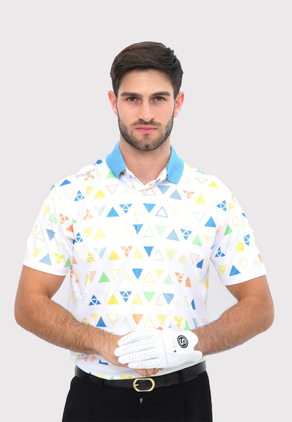 link white lb a Svingolf Link Polo Baju Golf Pria - White