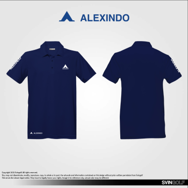 Custom corporate golf polo shirt Alexindo – Svingolf