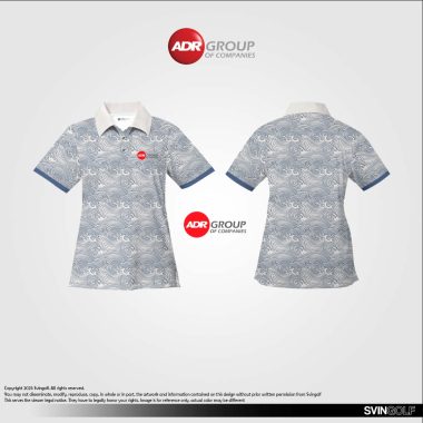 Custom corporate golf polo shirt ADR Group – Svingolf